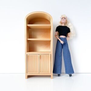 Armoire for Dolls 1:6 Scale Metallic Gold Furniture 12” Barbie Integrity Blythe